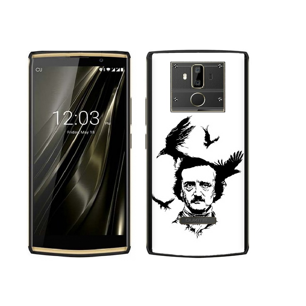 

Чехол MyPads Tocco для Oukitel K7 Эдгар Аллан черно белый, Прозрачный, Tocco