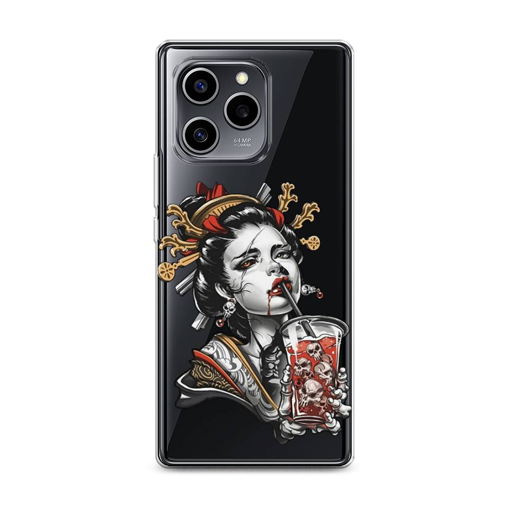 

Чехол на Honor 60 SE "Опасная гейша", Красный;черный;серый, 6108050-4