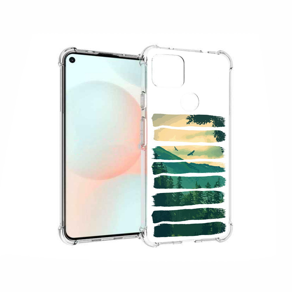 

Чехол MyPads Tocco для Google Pixel 5A Лесная чаща, Прозрачный, Tocco