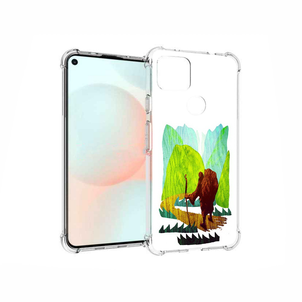 

Чехол MyPads Tocco для Google Pixel 5A Лесная тропа, Прозрачный, Tocco