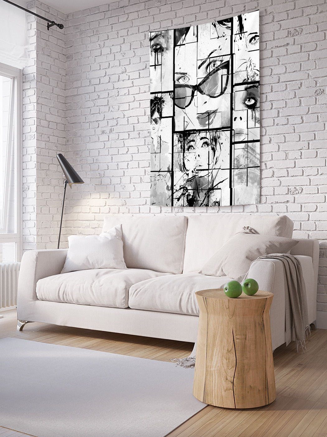 

Вертикальное фотопанно на стену JoyArty Модный комикс 150x200 см, Модный комикс