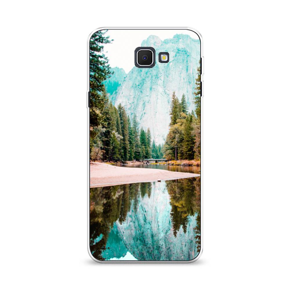 

Чехол Awog на Samsung Galaxy J5 Prime 2016 / Самсунг J5 Prime 2016 "Горы 11", Зеленый;голубой, 22950-4