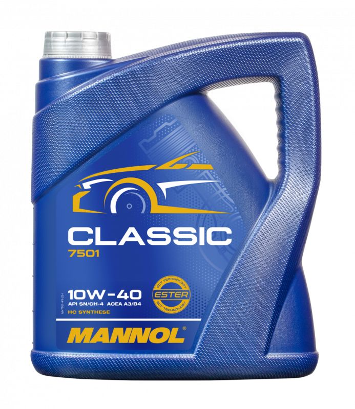 Моторное масло полусинтетическое MANNOL Classic 7501 10W40 4л