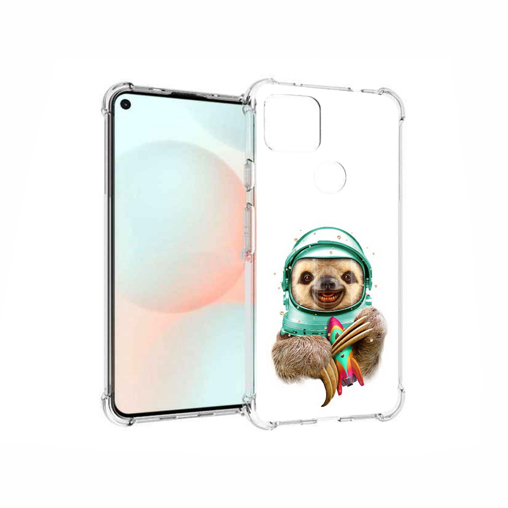 

Чехол MyPads Tocco для Google Pixel 5A Ленивец астронавт, Прозрачный, Tocco