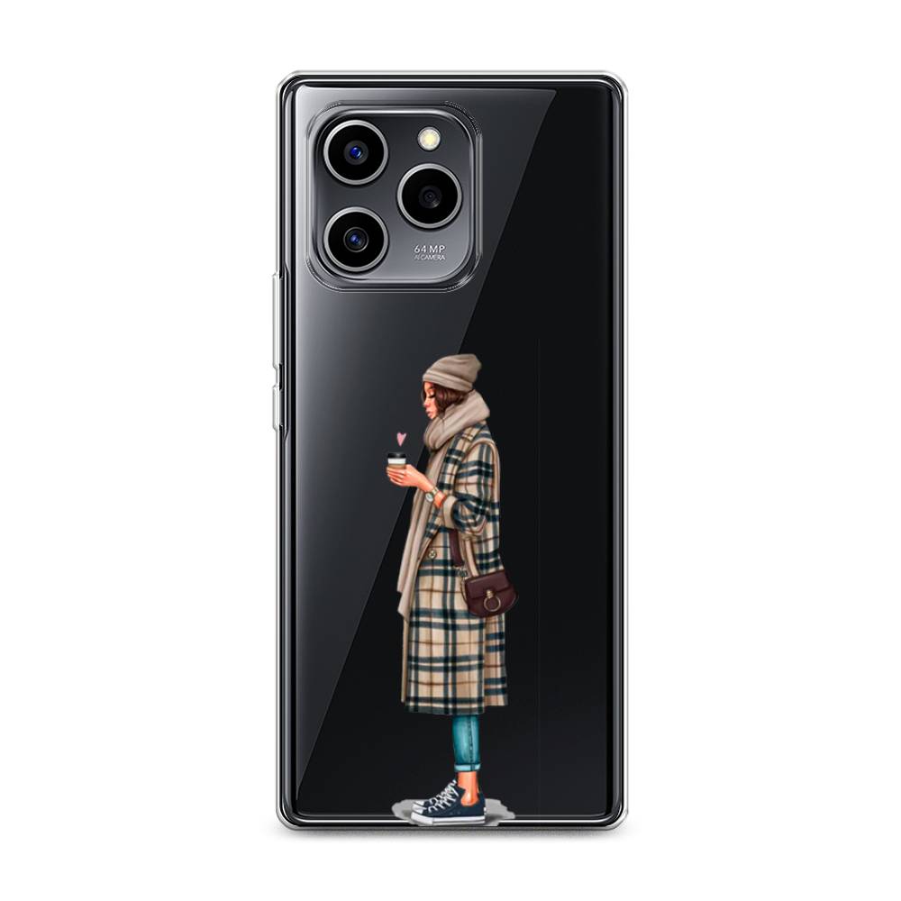 

Чехол на Honor 60 SE "Утренний кофе", Коричневый;бежевый, 6108050-6