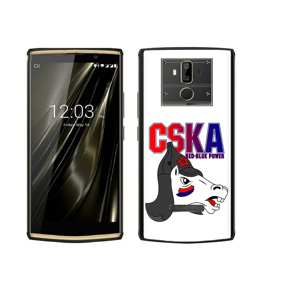 

Чехол MyPads Tocco для Oukitel K7 ФК ЦСК лошадка россия, Прозрачный, Tocco
