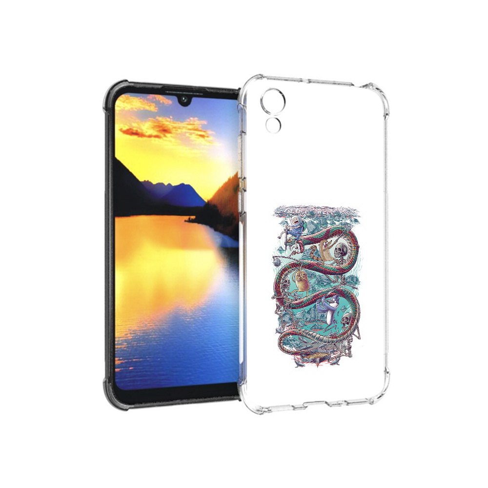 

Чехол MyPads Tocco для Huawei Y5 время приключений страшилка, Прозрачный, Tocco
