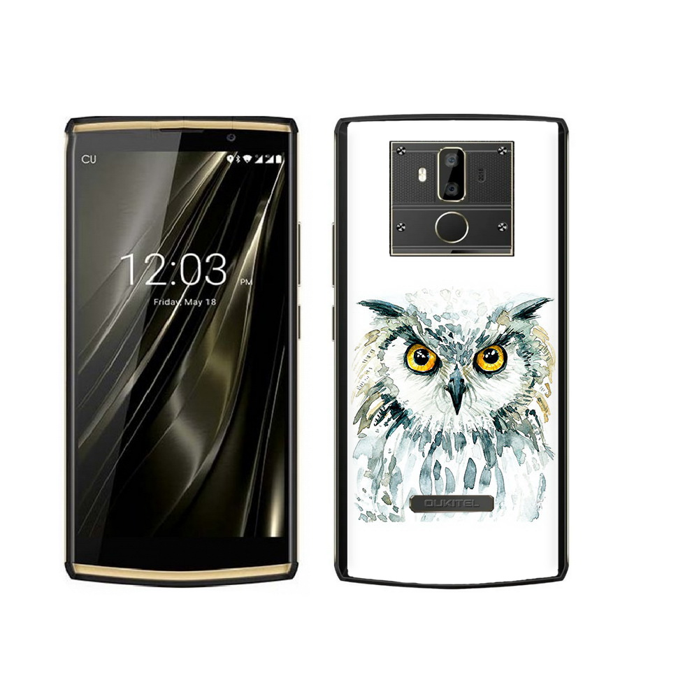 

Чехол MyPads Tocco для Oukitel K7 Серьезная сова, Прозрачный, Tocco