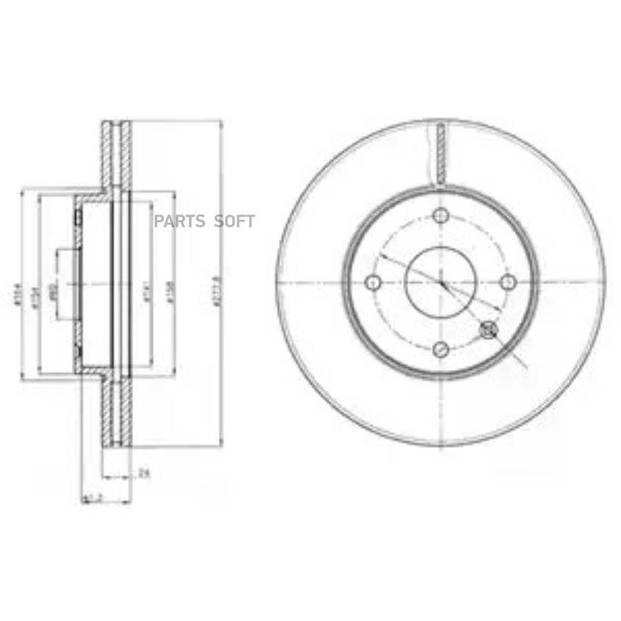 

Тормозной диск Delphi BG4193