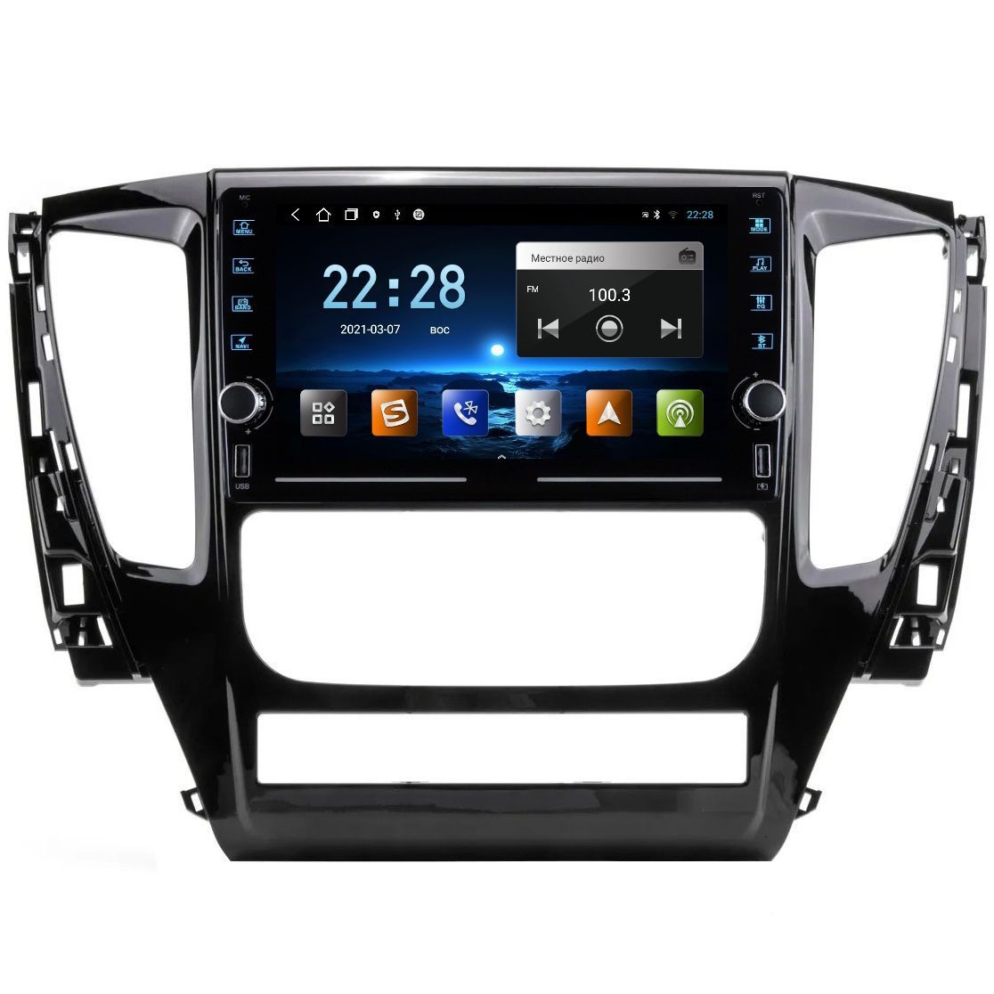 Магнитола R320 Mitsubishi Pajero Sport 3 2015-2021, L200 V 2014-2020 - Android 13 - IPS