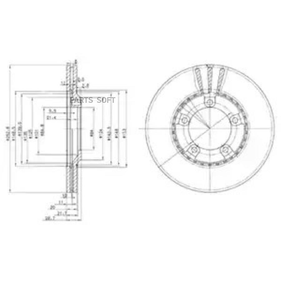 

Тормозной диск Delphi BG3071