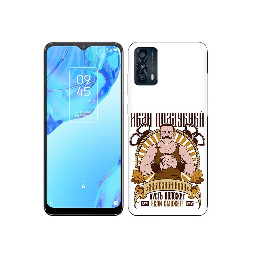 

Чехол MyPads Tocco для TCL 20B Железный Иван, Прозрачный, Tocco