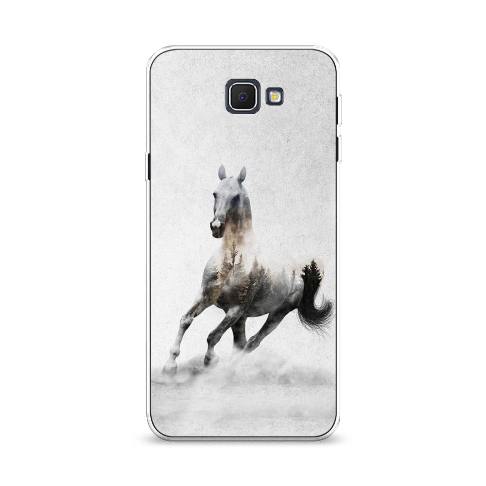 

Чехол Awog на Samsung Galaxy J5 Prime 2016 / Самсунг J5 Prime 2016 "Лошадь лес", Серый;черный, 22950-2