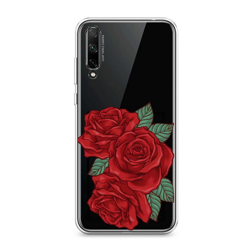 

Чехол для Honor 30i "Три алые розы", Красный, 6104050-2