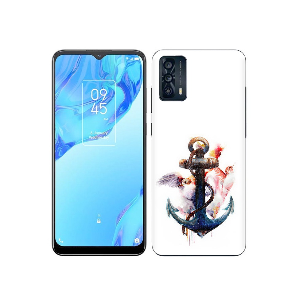 

Чехол MyPads Tocco для TCL 20B якорь с птицами, Прозрачный, Tocco