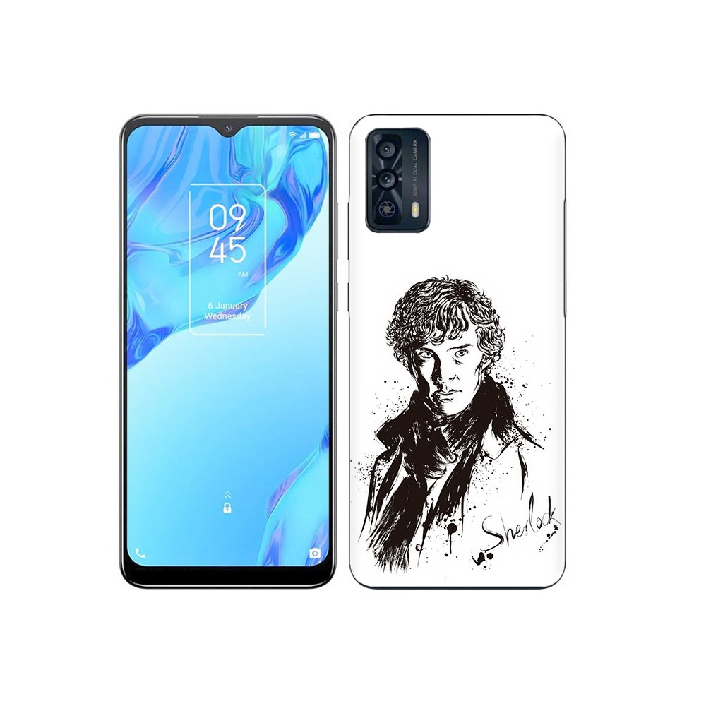 

Чехол MyPads Tocco для TCL 20B шерлок холмс портрет, Прозрачный, Tocco