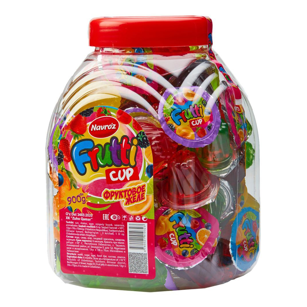 

Конфеты желейные Navroz Frutti в стаканчиках 900 г