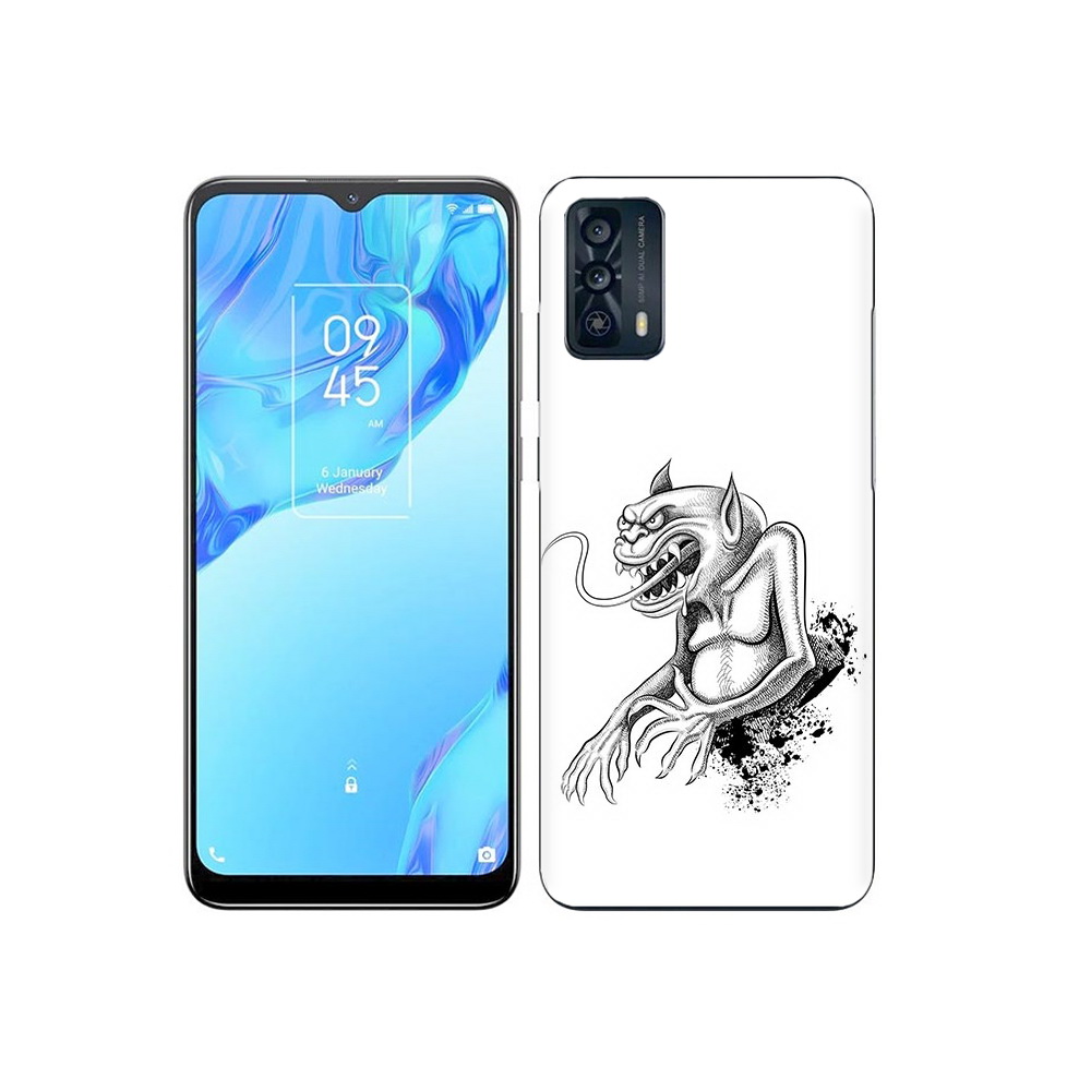

Чехол MyPads Tocco для TCL 20B чорт, Прозрачный, Tocco