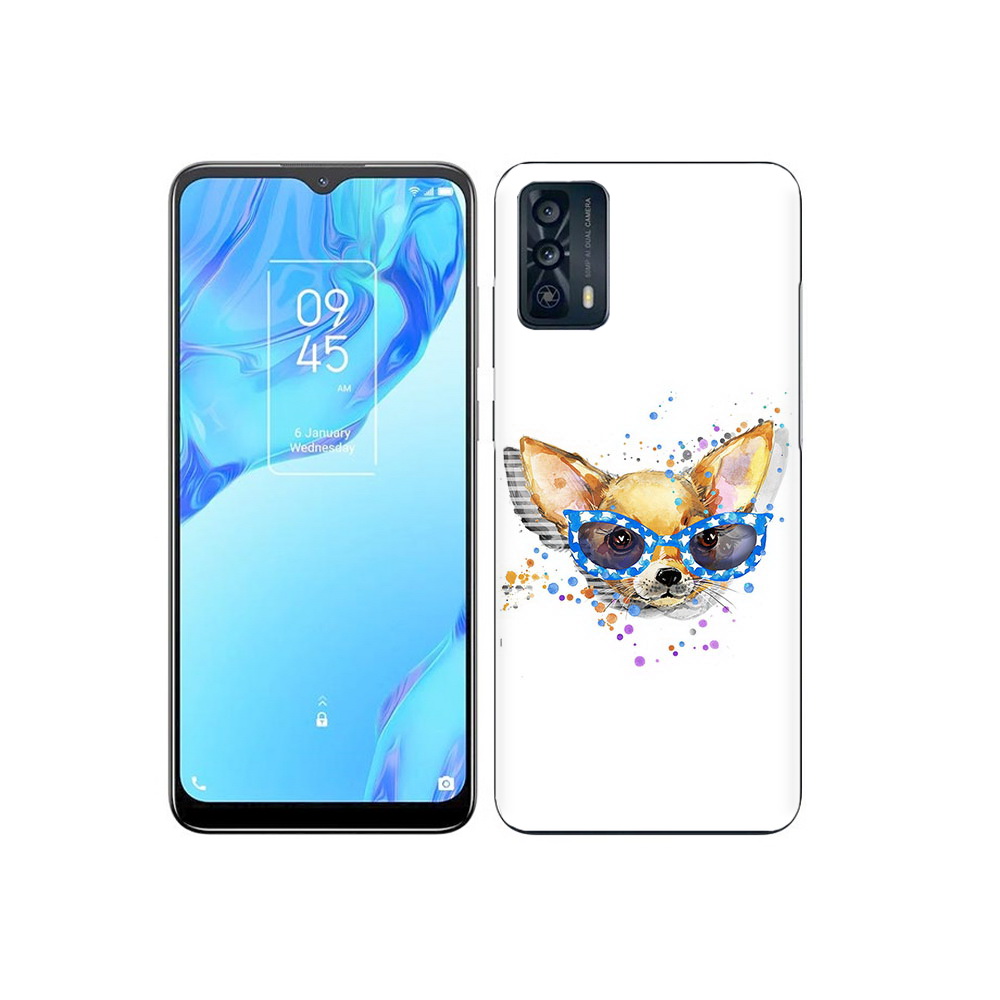 Чехол MyPads Tocco для TCL 20B чихуа-хуа в очках