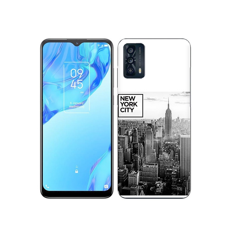 

Чехол MyPads Tocco для TCL 20B черно белый ньюерк, Прозрачный, Tocco