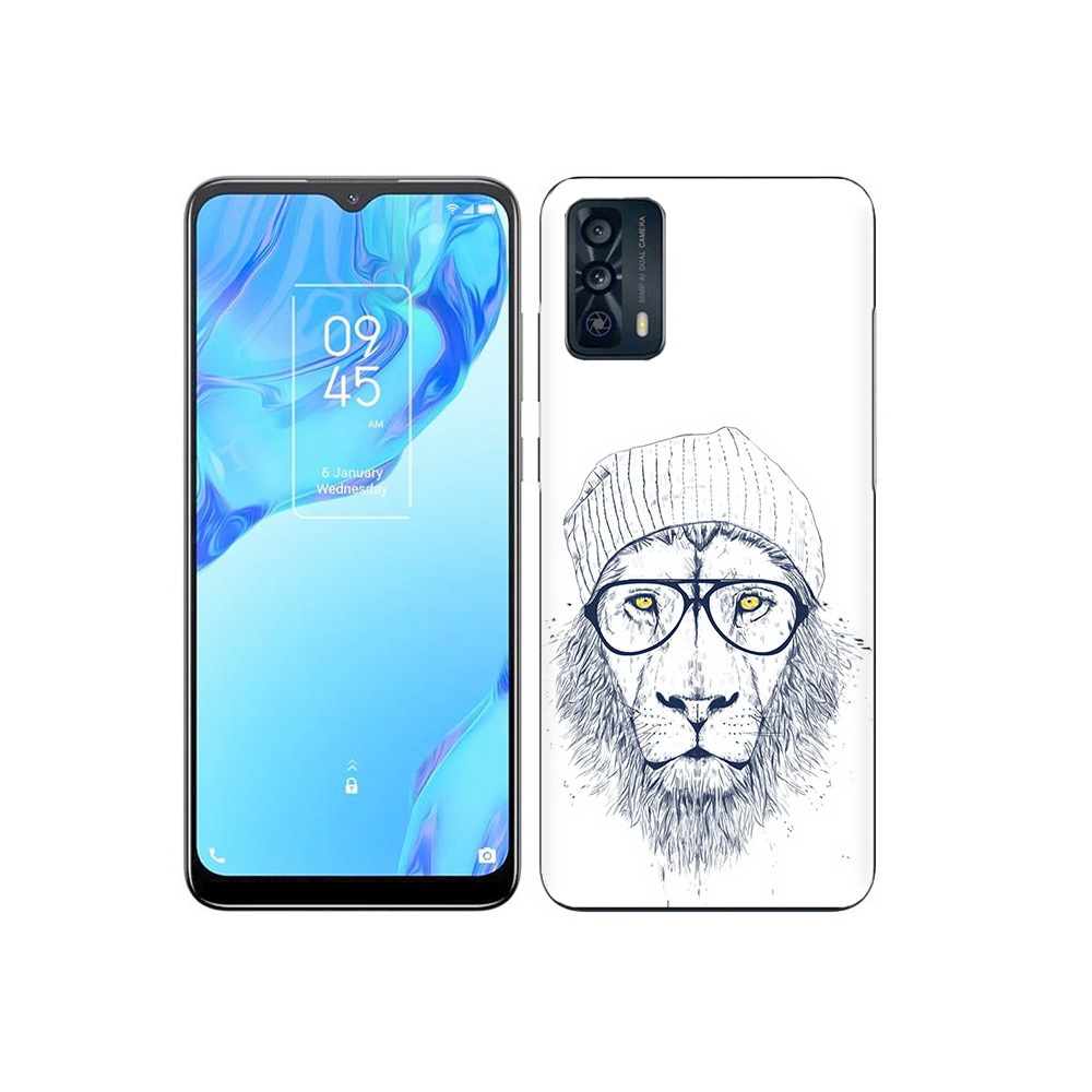 

Чехол MyPads Tocco для TCL 20B хиппи лев, Прозрачный, Tocco