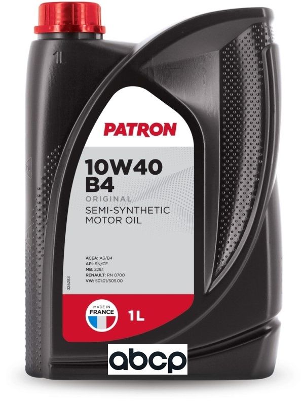 Моторное масло PATRON полусинтетическое 10W40 ACEA A3/B3 ACEA A3/B4 1л