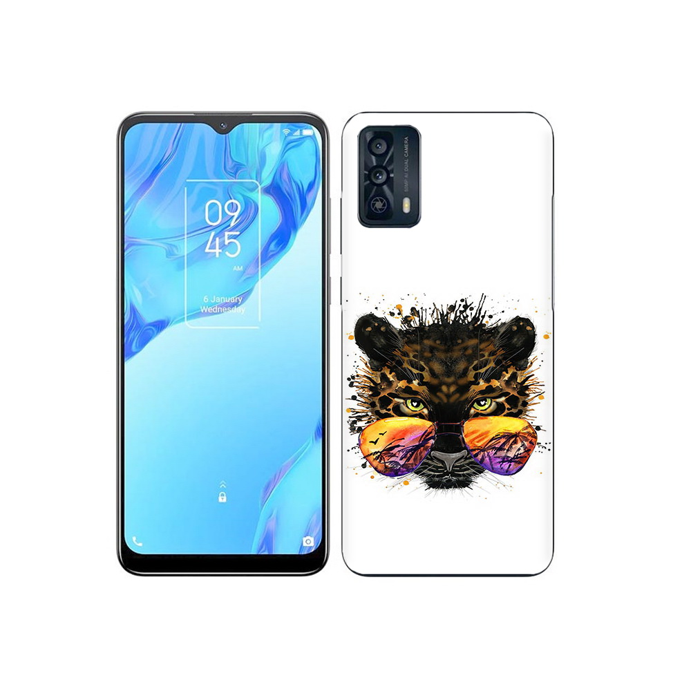

Чехол MyPads Tocco для TCL 20B тропический леопард, Прозрачный, Tocco
