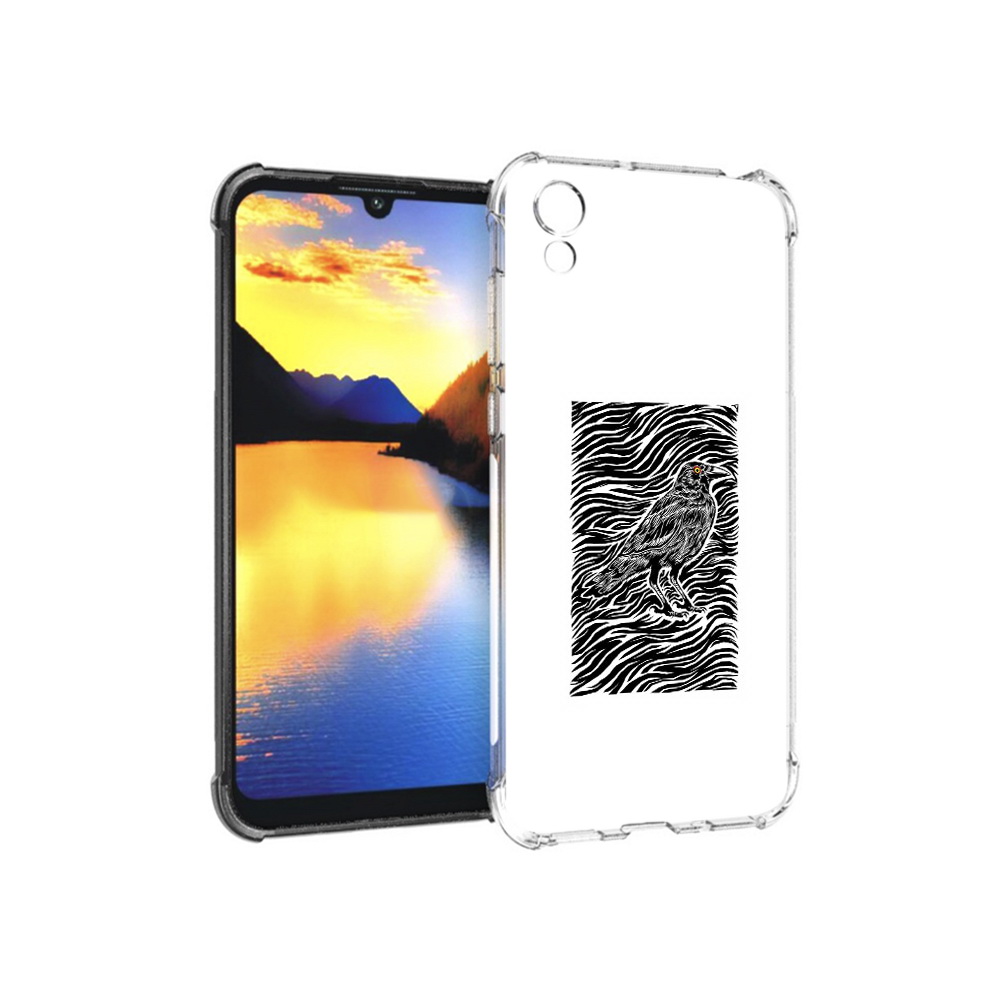 

Чехол MyPads Tocco для Huawei Y5 ворон в абстракции, Прозрачный, Tocco