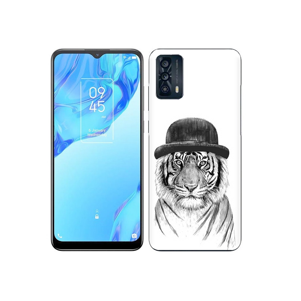 

Чехол MyPads Tocco для TCL 20B тигр британец, Прозрачный, Tocco