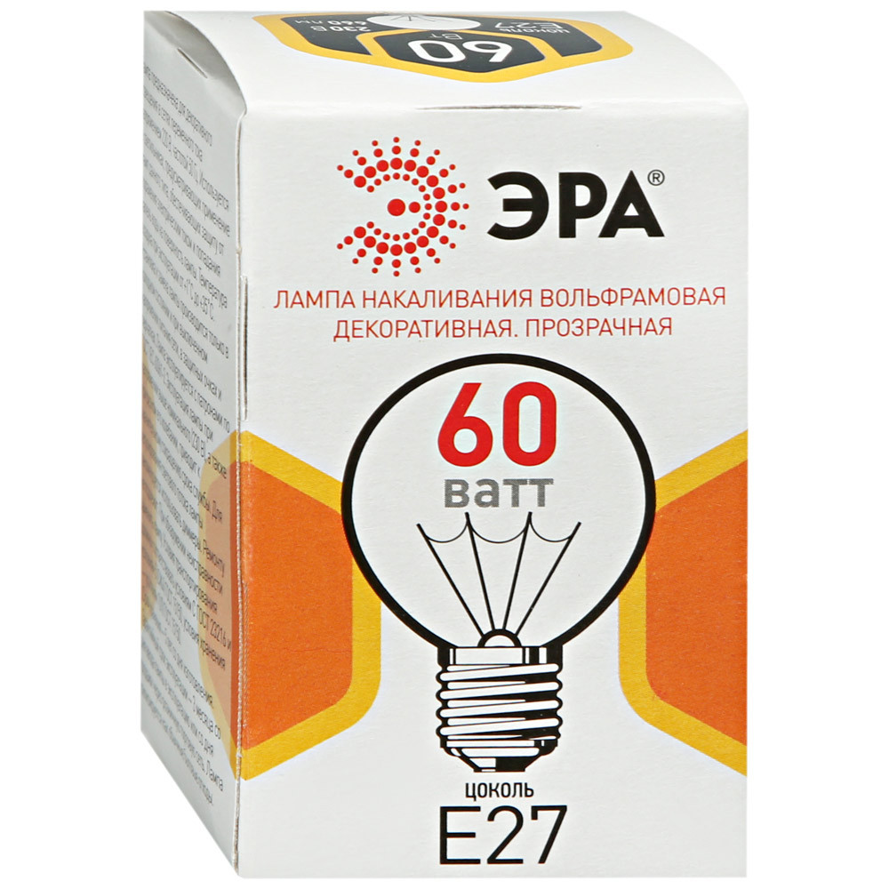 Лампа Эра ДШ P45 Е27 60W