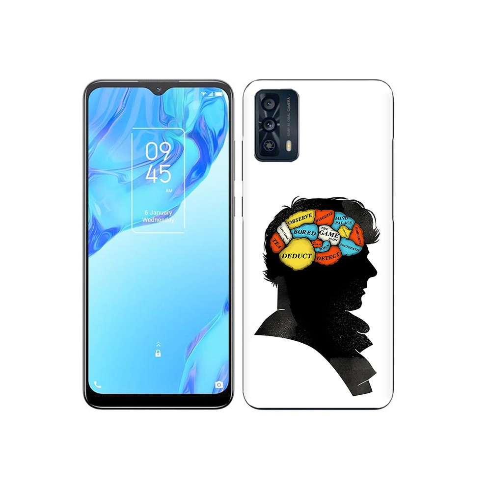 

Чехол MyPads Tocco для TCL 20B темный рисунок, Прозрачный, Tocco