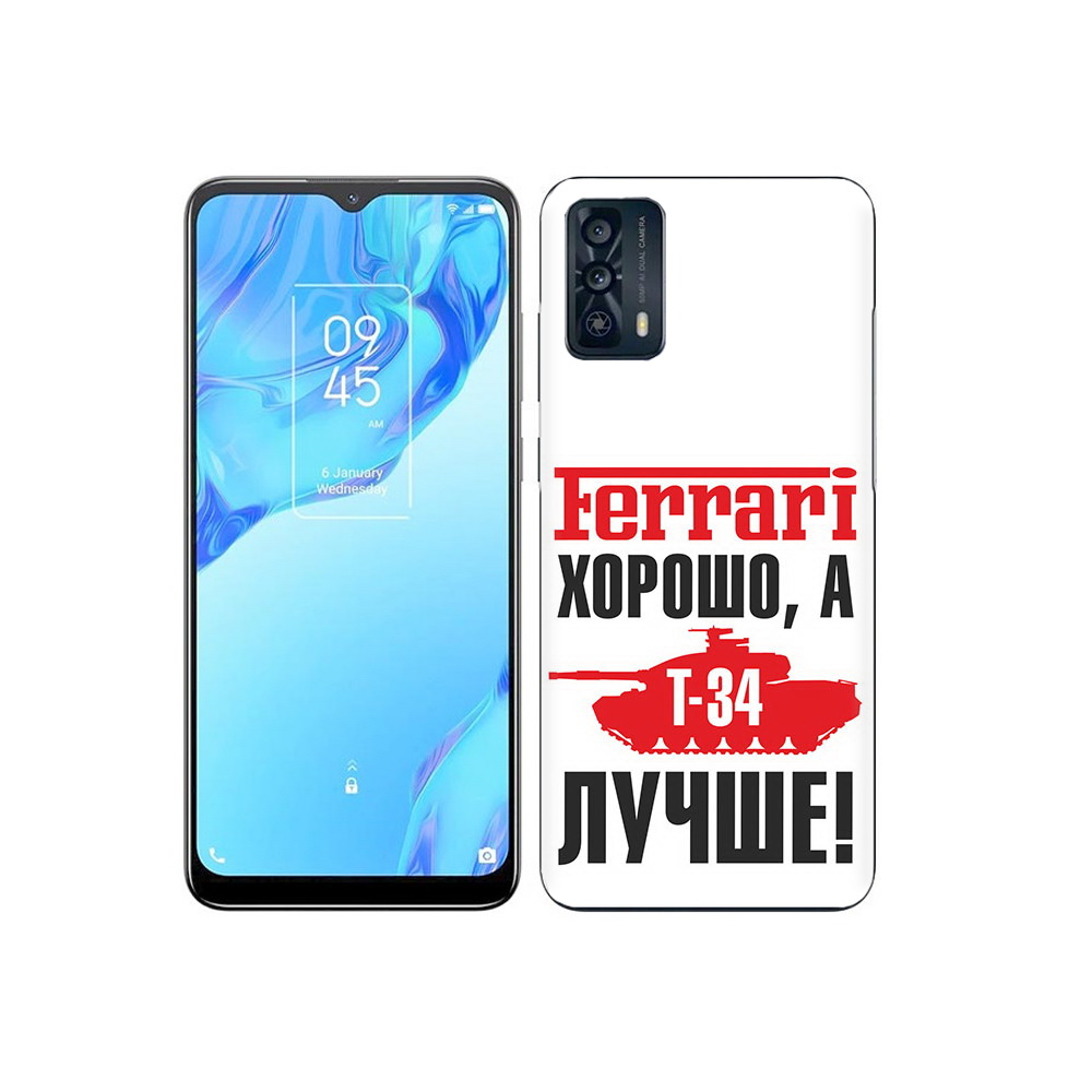

Чехол MyPads Tocco для TCL 20B т 34 лучше, Прозрачный, Tocco