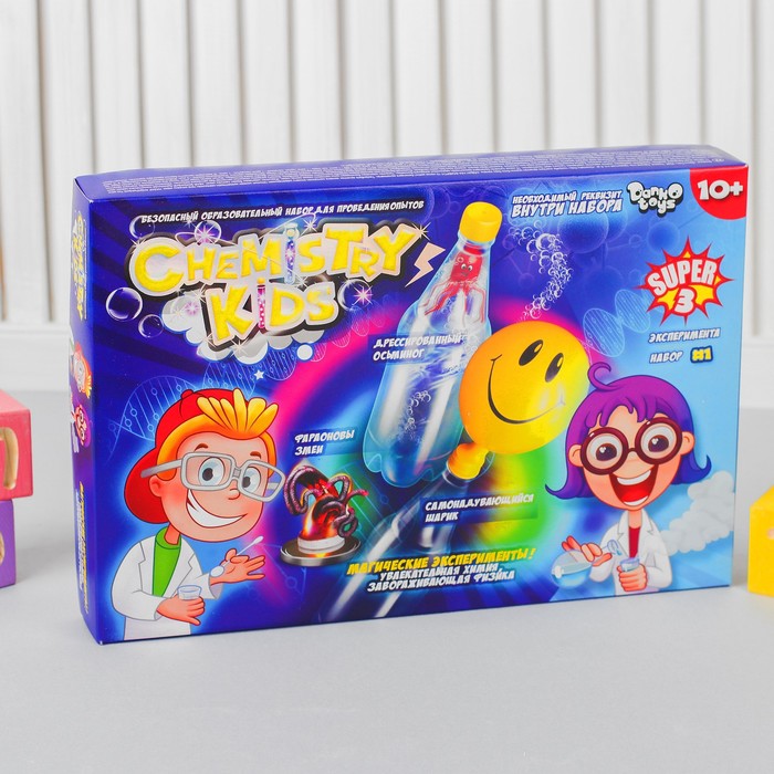 

Набор для проведения опытов «Магические эксперименты» серия Chemistry Kids, эконом CHK-02-