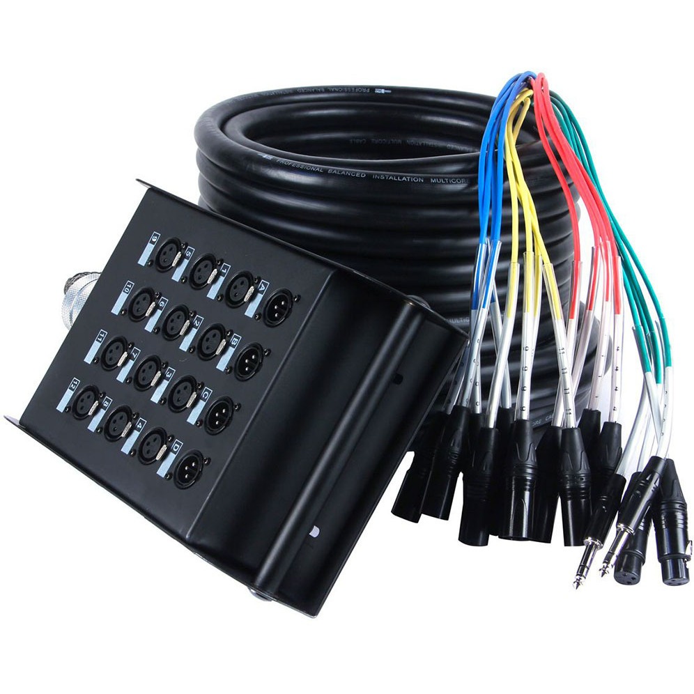 

Мультикор многоканальный ProAudio MCS-1204-20ME 20m, Черный, MCS-1204-20ME 20m