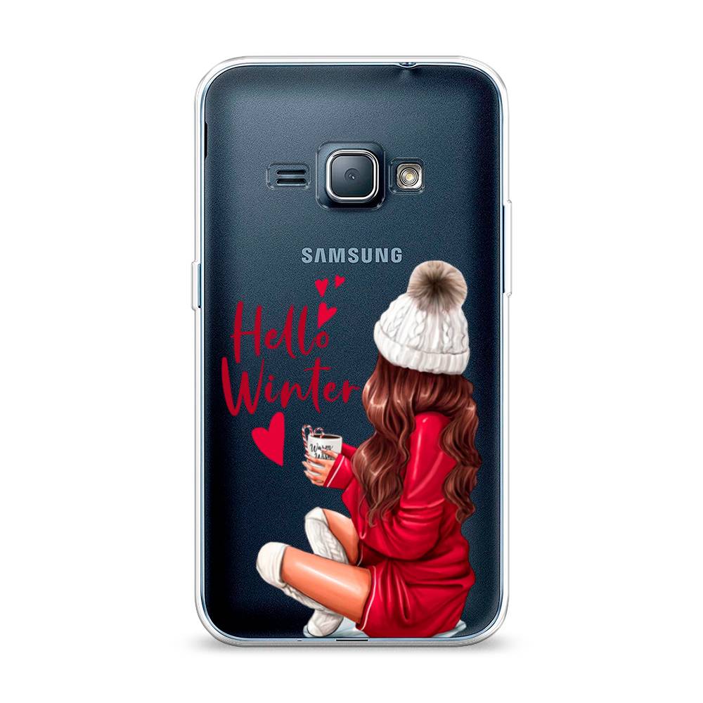 

Чехол на Samsung Galaxy J1 2016 "Hello winter", Красный;белый;коричневый, 22150-5
