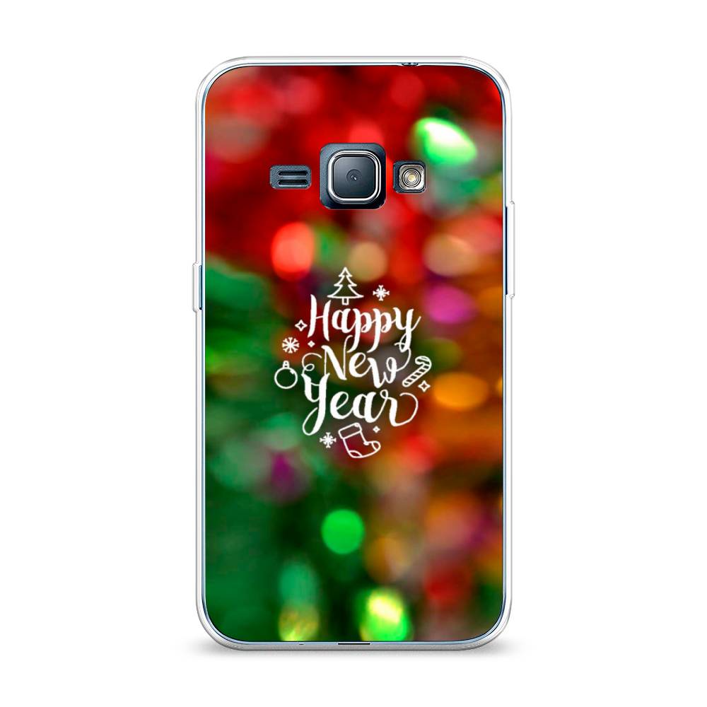 

Чехол на Samsung Galaxy J1 2016 "Новый Год на елке", Зеленый;красный;желтый, 22150-5