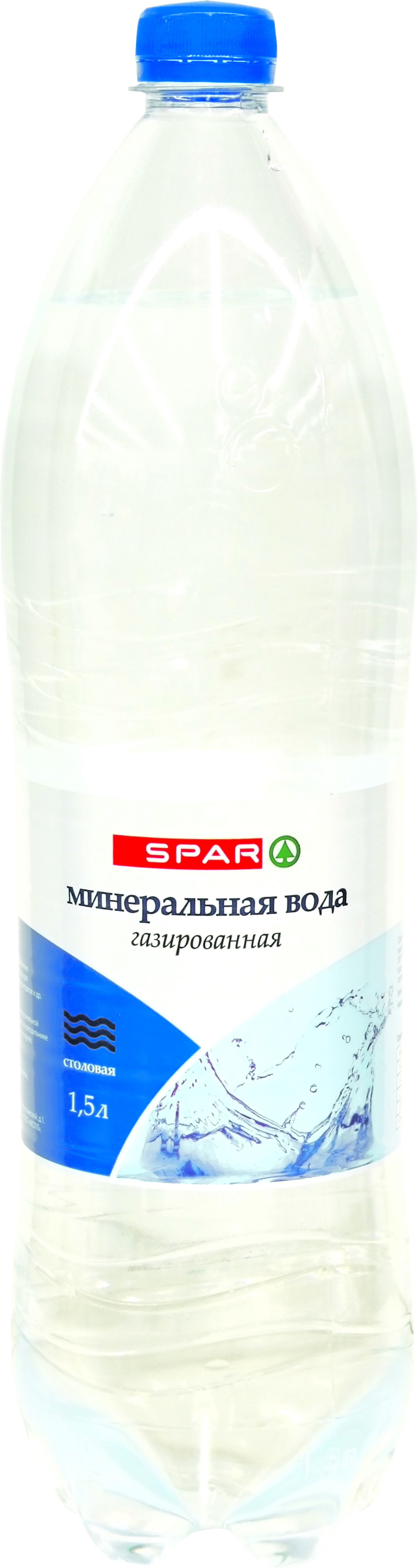 Вода минеральная Spar газированная 1,5 л