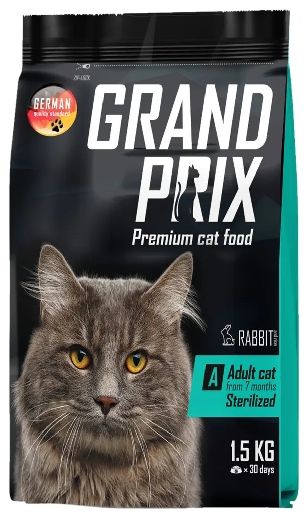 

GRAND PRIX GRAND PRIX ADULT CAT STERILISED для взрослых кастрированных котов и стерилизова