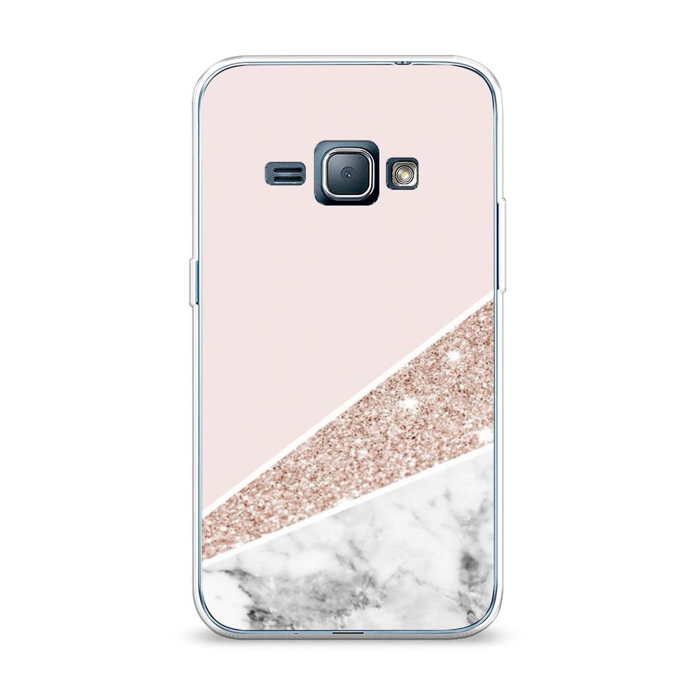 

Чехол на Samsung Galaxy J1 2016 "Блестящий розовый мрамор", 22150-3