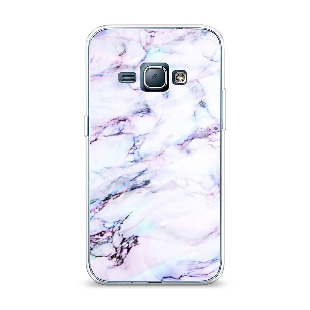 

Чехол на Samsung Galaxy J1 2016 "Радужный мрамор", Серый;фиолетовый, 22150-3