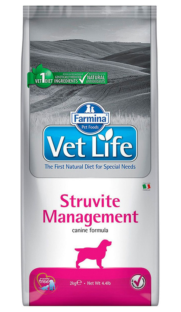 

FARMINA FARMINA VET LIFE CANIN STRUVITE для взрослых собак при мочекаменной болезни струви