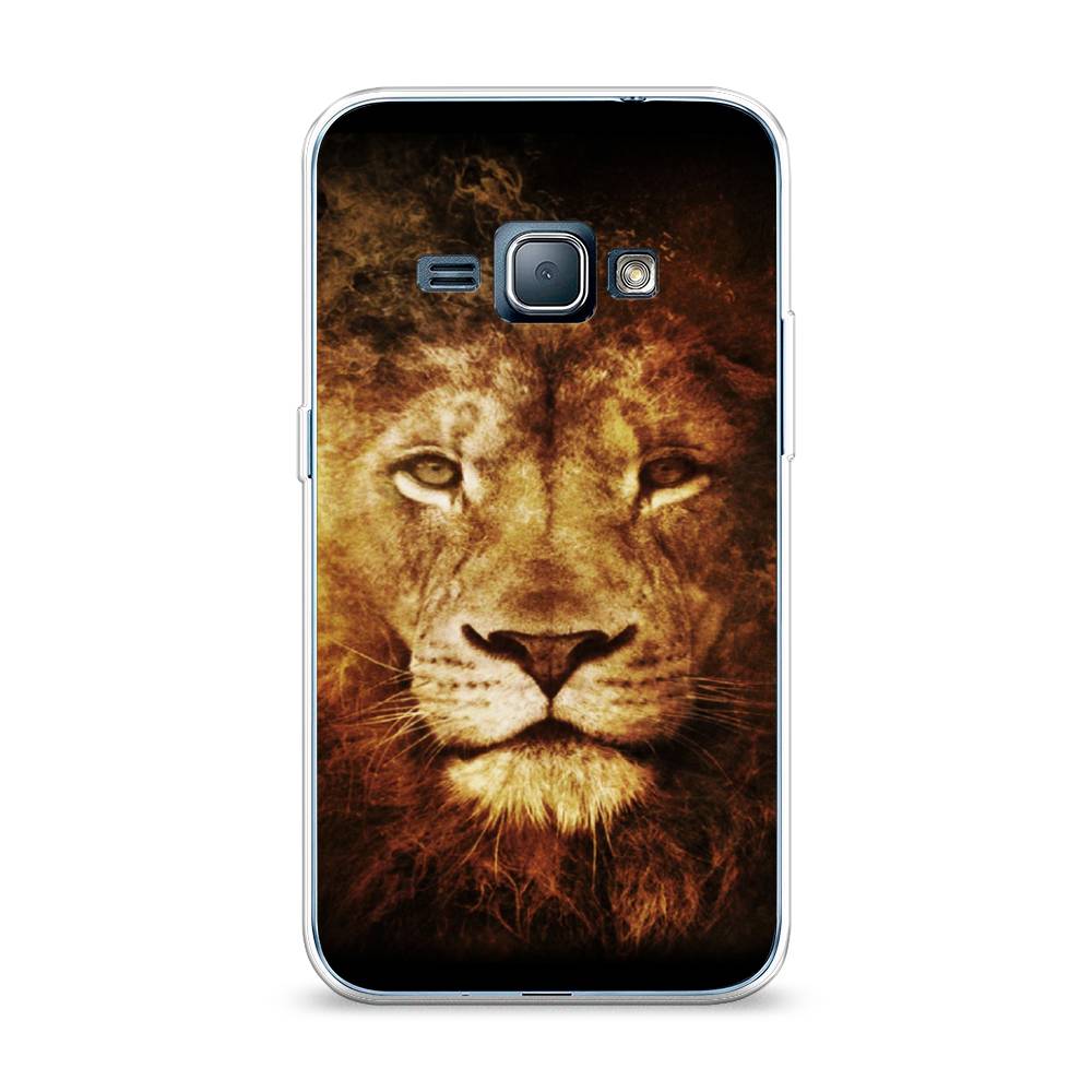 

Чехол на Samsung Galaxy J1 2016 "Лев", Черный;коричневый;желтый, 22150-6
