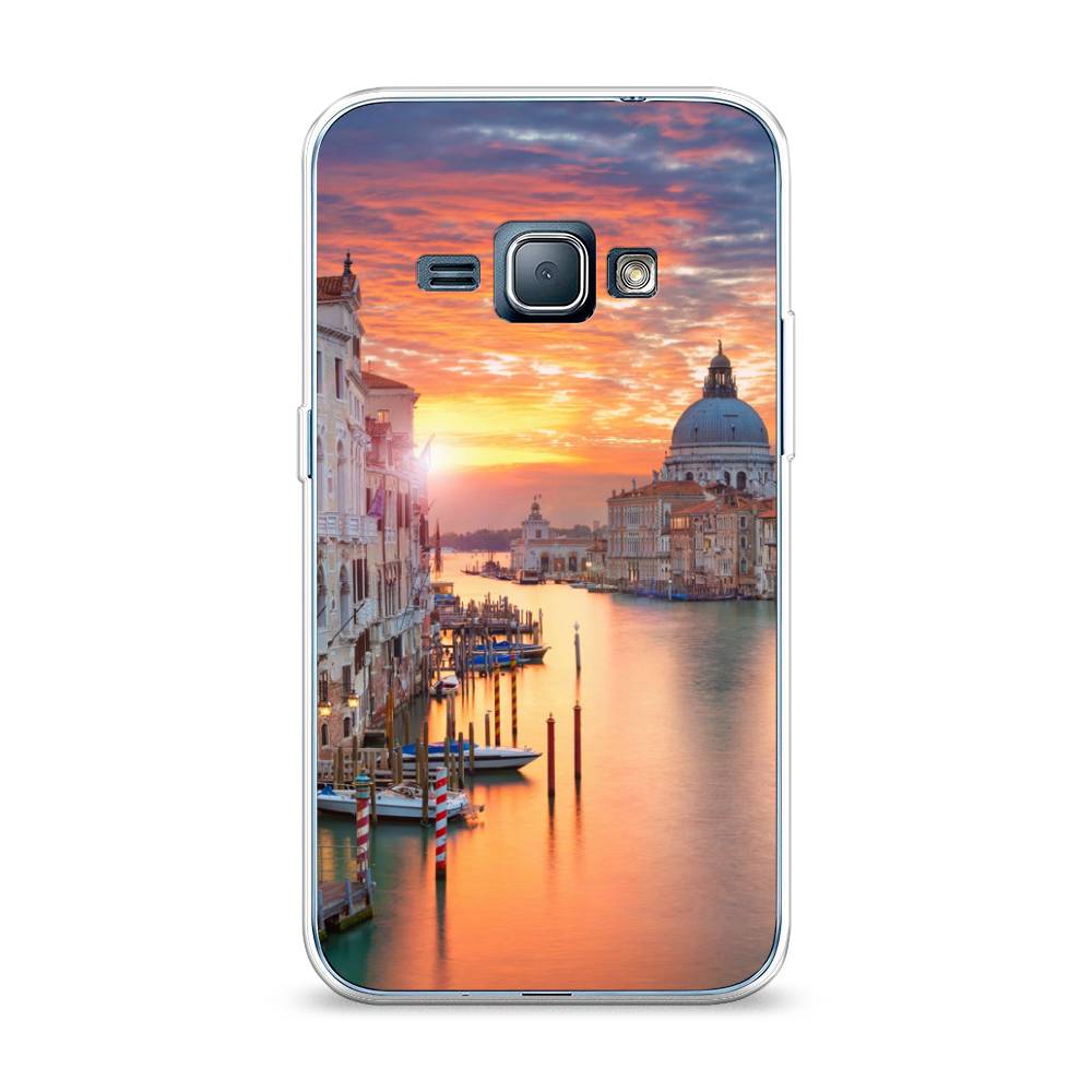 

Чехол на Samsung Galaxy J1 2016 "Восход 11", Розовый;оранжевый, 22150-2