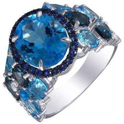 

Кольцо из белого золота с бриллиантом р. 17,5 Джей Ви RG-32665_KO_SA_BT_LT_WG, RG-32665_KO_SA_BT_LT_WG