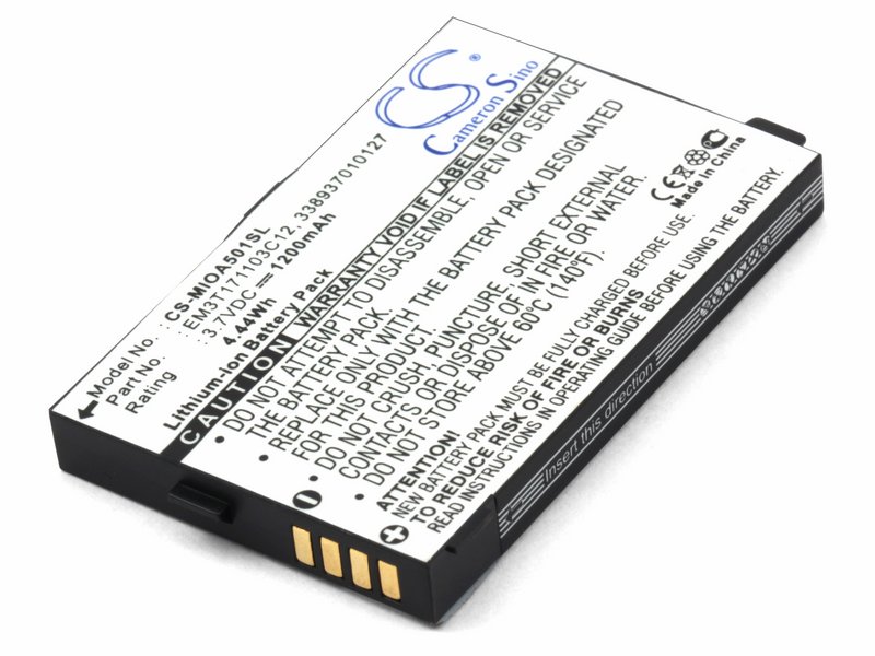 Аккумулятор для Mitac Mio A500, A501, A502 (E3MT171103C12)