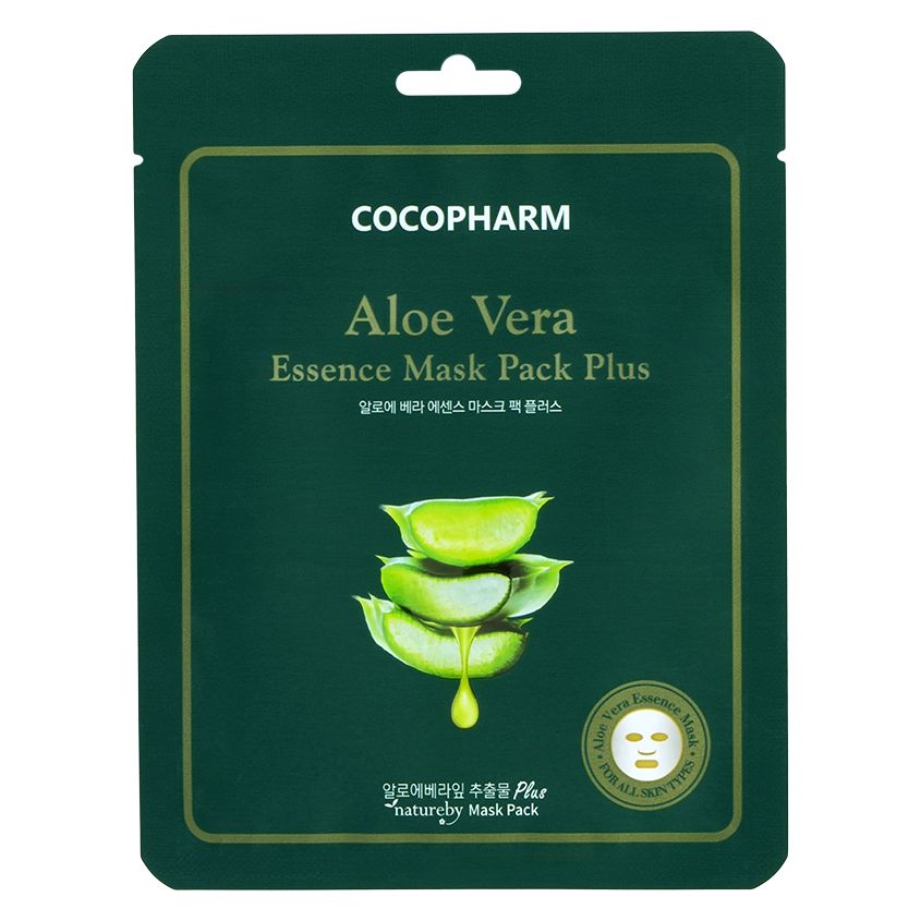 

Маска для лица Cocopharm Pack Plus с экстрактом алоэ 25 мл