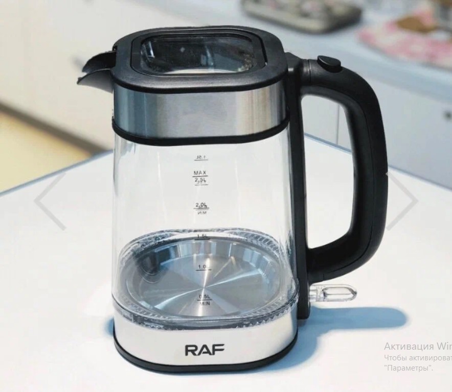 

Чайник электрический Raf R7941 1.8 л прозрачный, черный, R7941