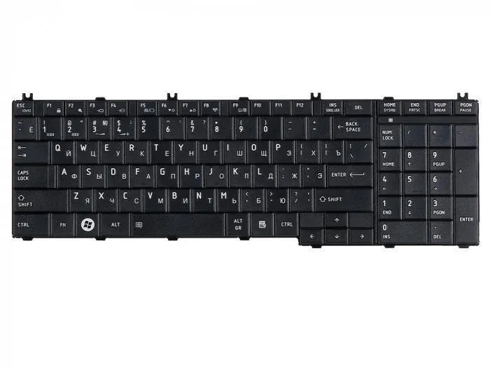 

Клавиатура Rocknparts для ноутбука Toshiba Satellite C650/C650D/C655, 9Z.N4WGV.101