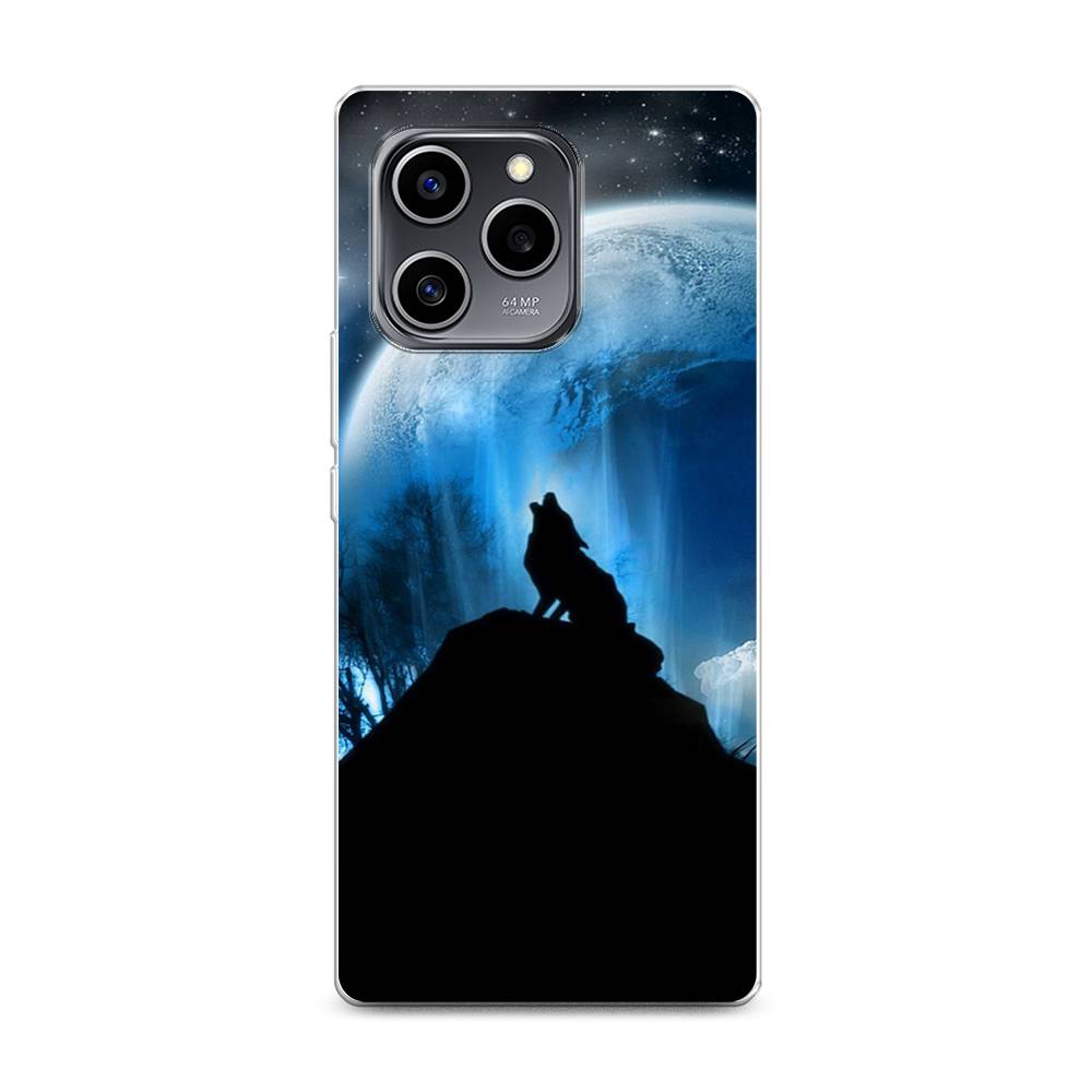 

Чехол на Honor 60 SE "Волк 2", Синий;черный;белый, 6108050-1