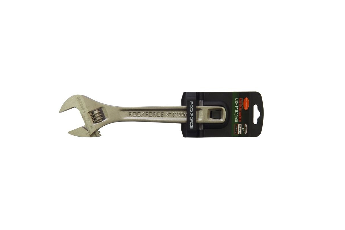 Ключ Разводной 8 200Мм Захват 25Мм С Держателем Rock Force ROCK FORCE RF649200 разводной ключ kolner